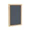 Ghent Enclosed Bulletin Board, 1 Door, Fabric, Oak Frame, 3 ft H x 2 ft W, Gray PW13624F-91 - alternate 1